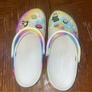 CROCS Kids Rainbow Slippers
